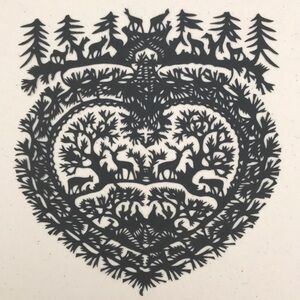 💖 Handmade PaperCut Silhouette Scherenschn…